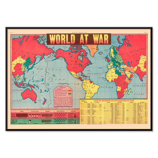 , with black aluminium frame on white background