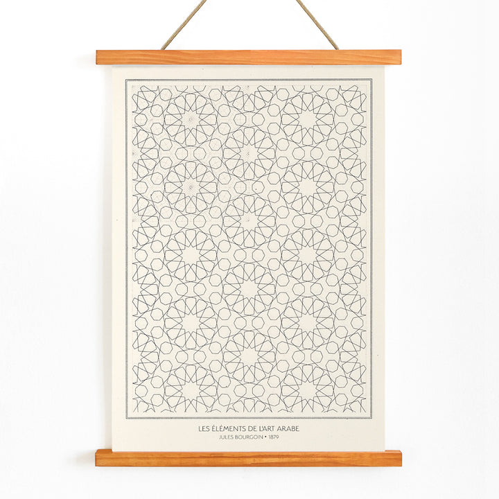 , with wooden magnetic frame on white background