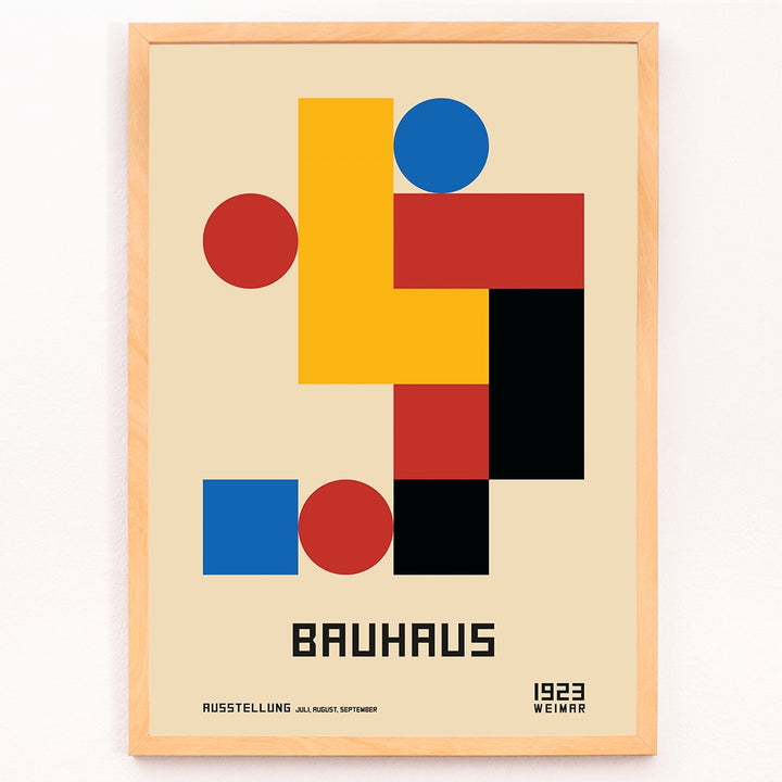 , framed and displayed in modern living room decor