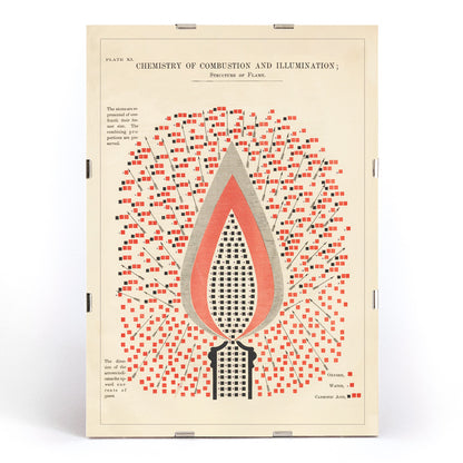 , framed and displayed in modern living room decor