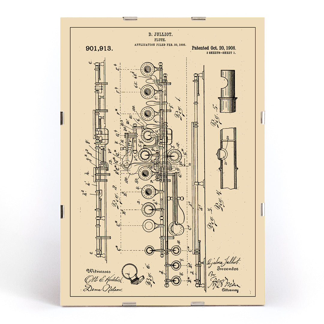 , framed and displayed in modern living room decor