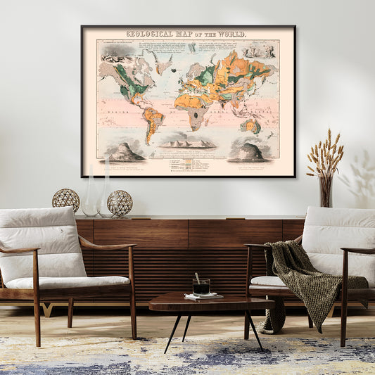 , framed and displayed in home decor