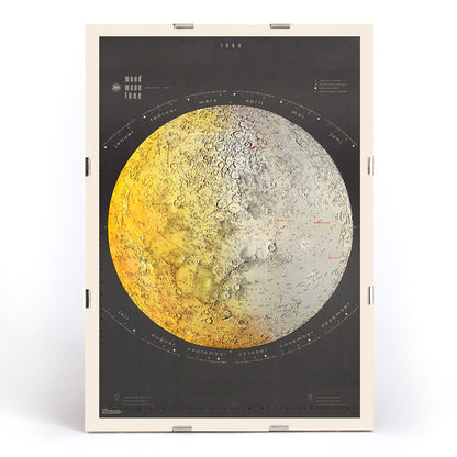 , framed and displayed in modern living room decor