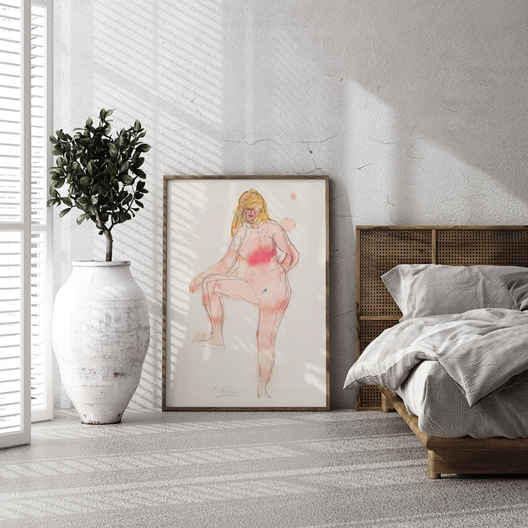 , framed and displayed in home decor