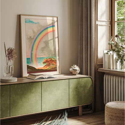 , framed and displayed in home decor