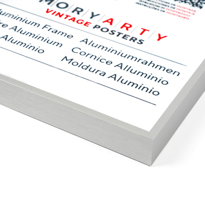 Silver aluminium picture frame with clean lines and a subtle metallic finish, suitable for displaying photos or artwork in a modern interior., front corner closeup picture