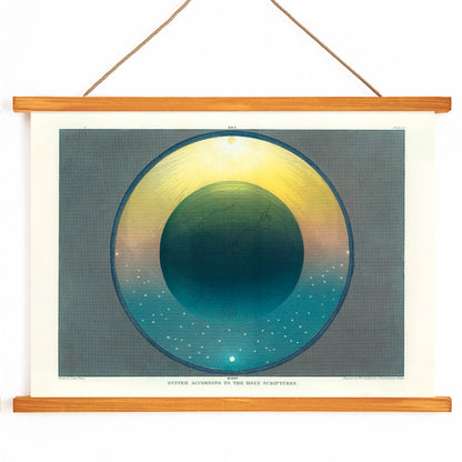 , with wooden magnetic frame on white background