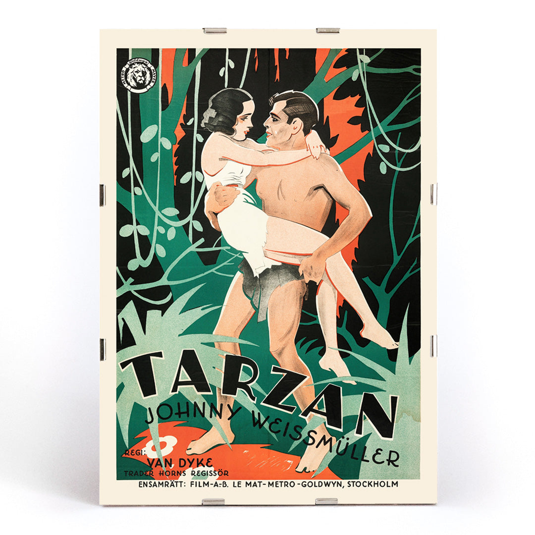 , framed and displayed in modern living room decor