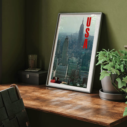 , framed and displayed in home decor