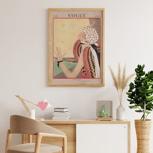 , framed and displayed in home decor