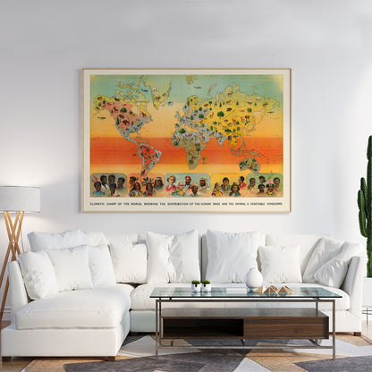 , framed and displayed in home decor